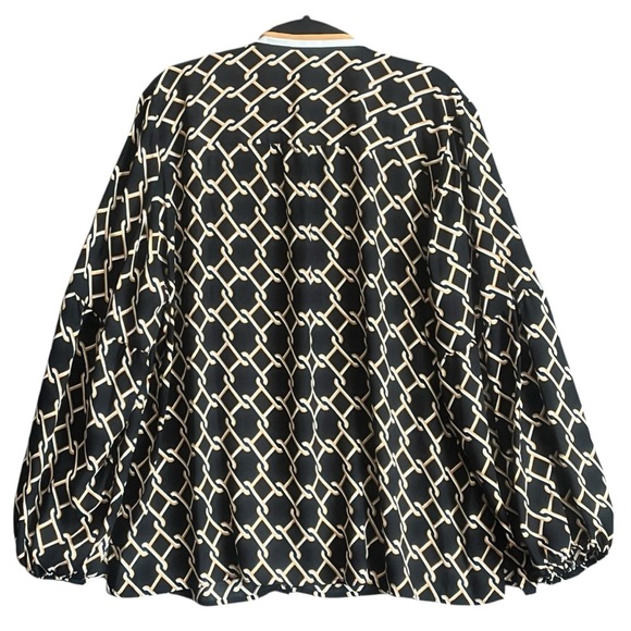 Investments Woman The Bow Blouse Long Sleeve Tie Neck Top - Picture 4 of 11